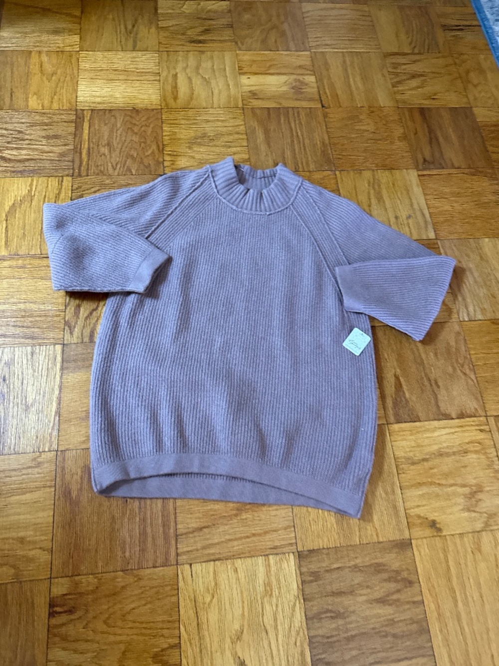 Free People chunky sweater, antler, grey, size XL, NWT